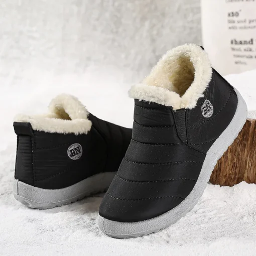 Mocassins de Inverno Quente À Prova Dágua