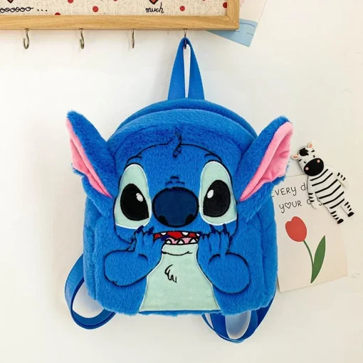 Mochila Disney Stitch Pelúcia Nova Moda Infantil 3D