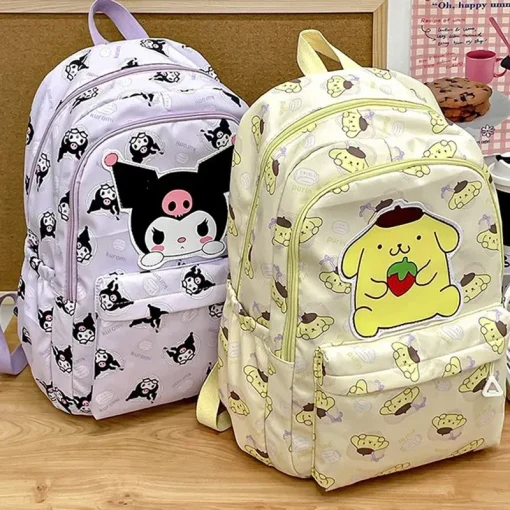 Mochila Escolar Cinnamoroll de Pelúcia Anime Sanrio