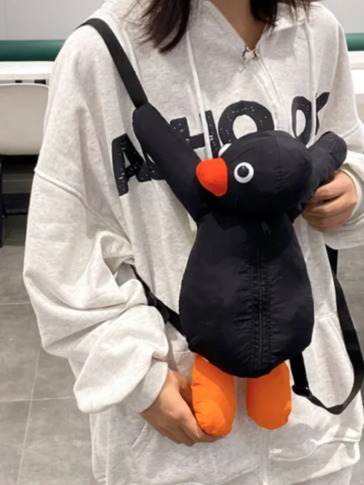 Mochila Pinguim Fofinha Engraçada de Desenho Animado