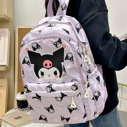 Mochila escolar Sanrio Anime Kuromi Cinnamoroll