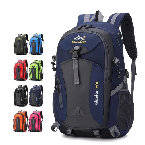 Mochilas esportivas impermeáveis de grande capacidade para montanhismo