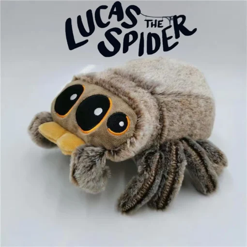 Pelúcias de animais de pelúcia recheados Brinquedo de aranha pequena preta Lucas Almofada de travesseiro simulada Boneca de travesseiro de jogo de anime Decora Presente para crianças