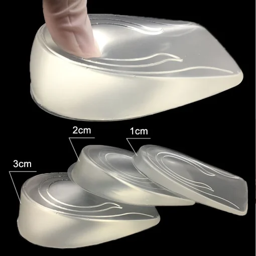 Palmilha de silicone para aumentar a altura