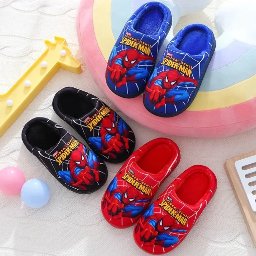 Pantufas Infantis Algodão Homem-Aranha