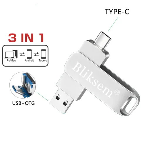 Pen Drive 64128GB OTG Type-C USB 2.0