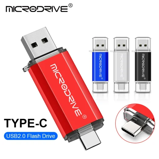 Pen Drive USB Flash Drive Tipo C OTG 2 em 1