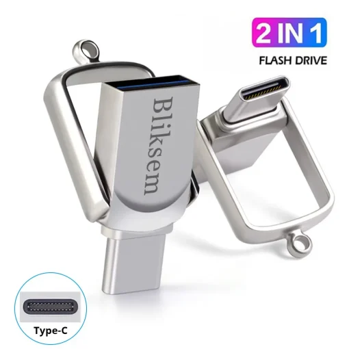 Pen drive Bliksem 2 em 1 USB 32 GB, 64 GB, 128 GB