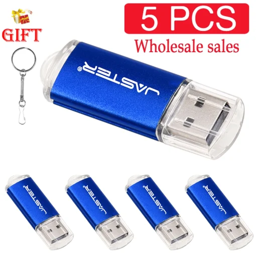 Pêndrives USB 2.0 4GB 16GB 32GB 64GB 128GB, 5 unidades