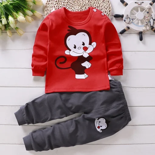 Pijama de manga longa para meninas meninos