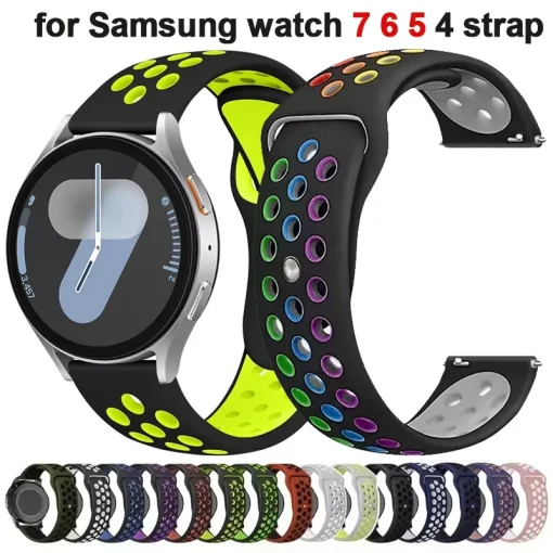 Pulseira 20mm 22mm Silicone para Samsung Galaxy Watch