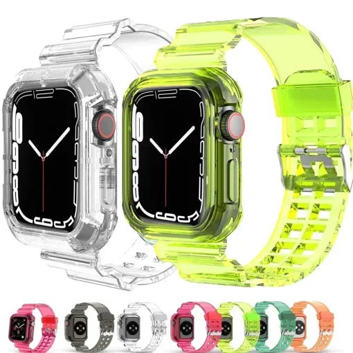 Pulseira + Capa Transparente p Apple Watch