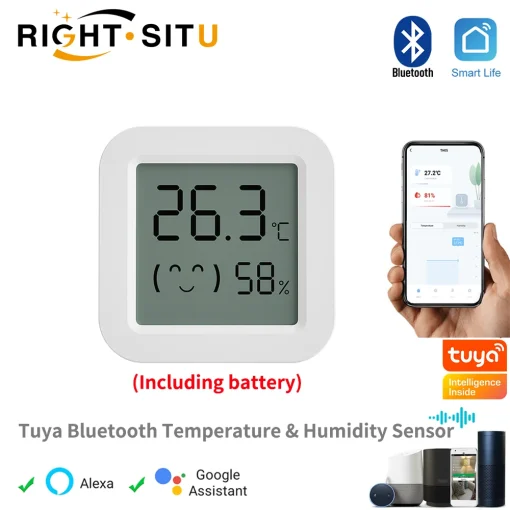 Sensor de temperatura e umidade Tuya