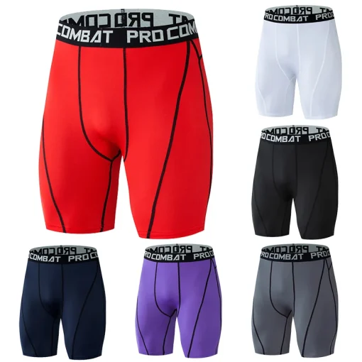 Shorts de musculação para homens Calção Fitness academia Calças Legging