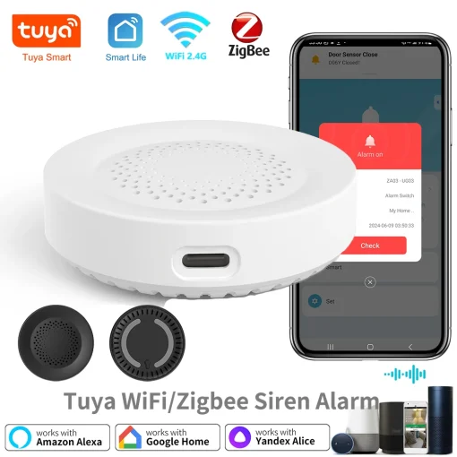 Sirene de alarme Wi-Fi Tuya Zigbee