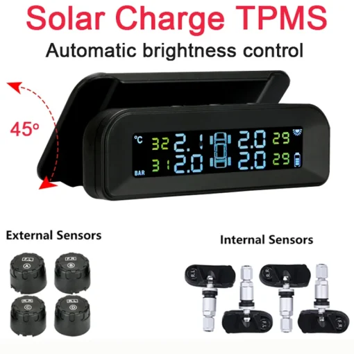 Sistema de monitoramento de pressão dos pneus TPMS para carro inteligente