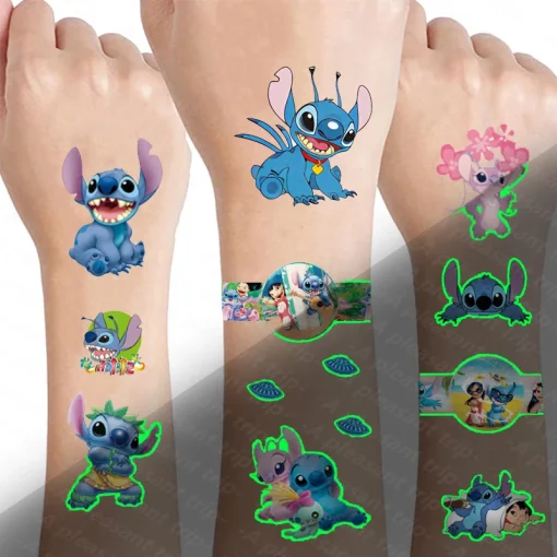 Tatuagens luminosas de Stitch novas