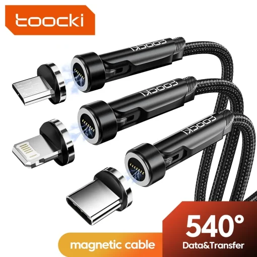 Toocki 540 Cable Magnético USB-C Rotativo para iPhone