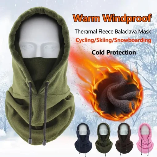 Touca Balaclava Fleece Homem Máscara Térmica Inverno