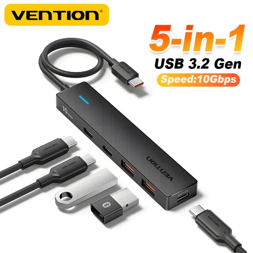 Vention USB 3.2 Hub 5 em 1