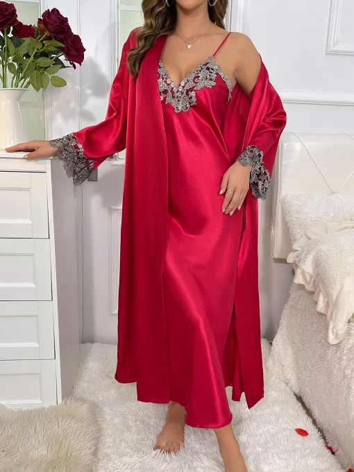 Vestido Sexy e Elegante com Renda Rendada 2cs