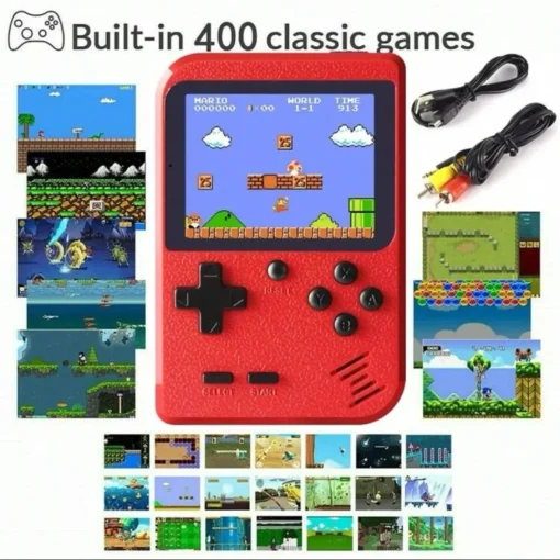 Videogame Retro Vermelho Clássico Infantil Portátil