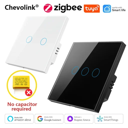 ZigBee Interruptor toque inteligente de luz Tuya UE