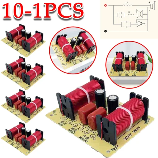 1-10pcs Alto-falante de Áudio de 3 Vias