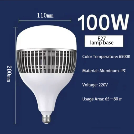 1 Lâmpada LED Garagem 100W