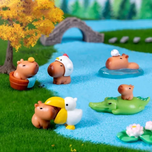 10 Miniaturas de Capivara em Simulação