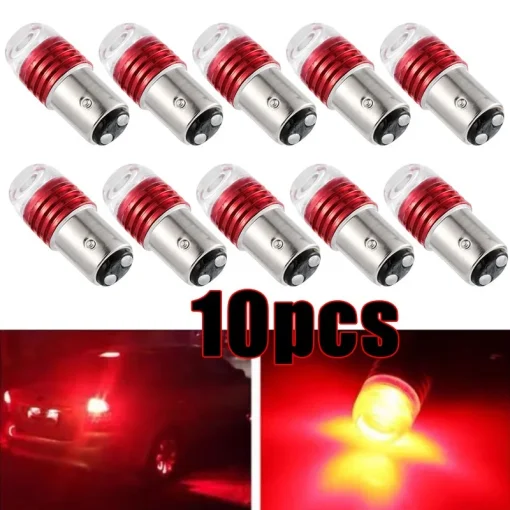 10 luzes de freio traseiras LED para carro 12V