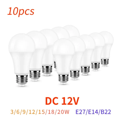 10pcs Lâmpadas LED DC12V