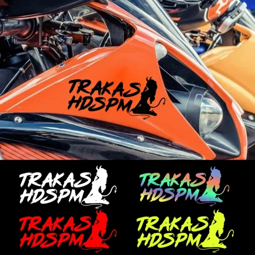 1PC TRAKAS HDSPM Adesivos de Moto