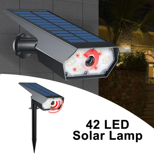 42 LED Solar Sensor De Movimento Luzes