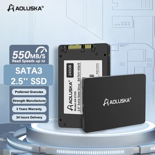 AOLUSKA SSD SATA3 1TB 256GB 512GB