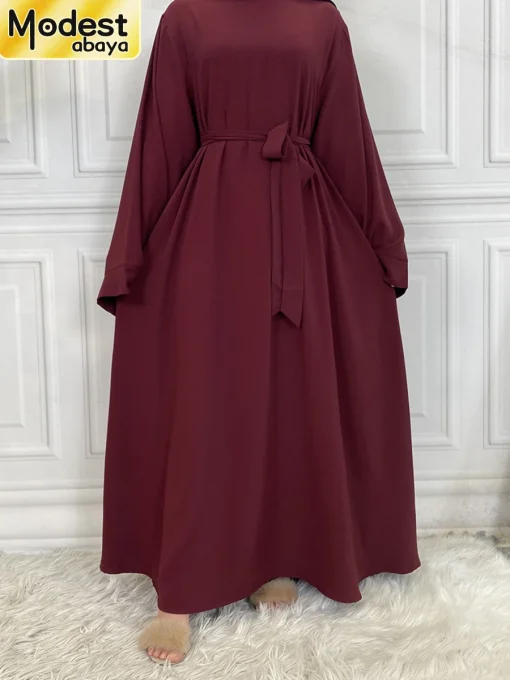 Abaya Modestu Ramadã Vestido Longo Turco