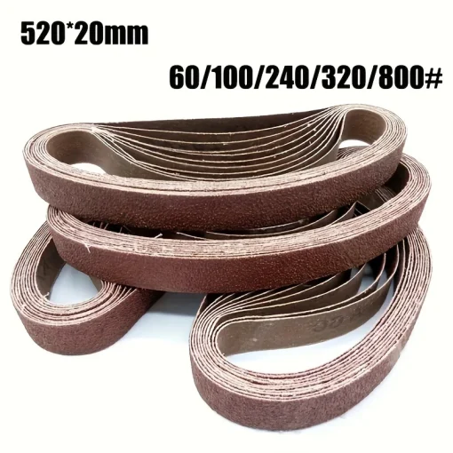 Abrasivo 520x20mm 10 pçs 60100240320800#