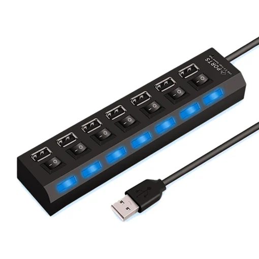 Adaptador USB HUB 2.0 de 47 portas de alta velocidade