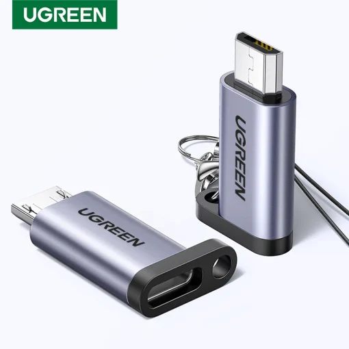 Adaptador Ugreen USB tipo C (fêmea) e Micro USB (macho)