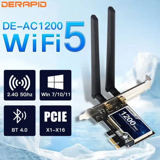 Adaptador WiFi AC1200 Bluetooth Dual Band