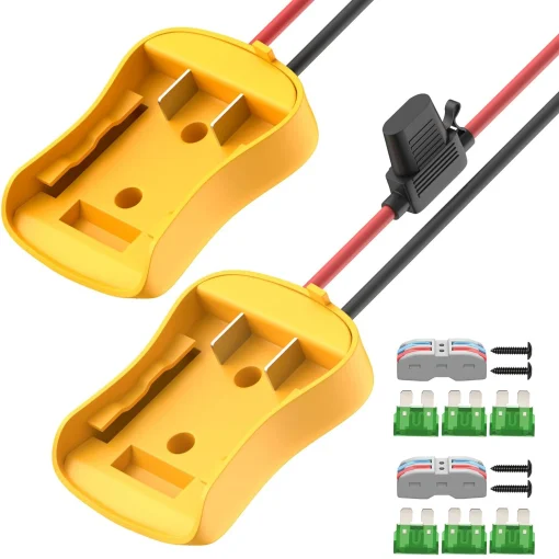 Adaptador de Bateria de 2PCS de 20V DaierTek para Adaptador de Bateria de Ferramenta Dewalt