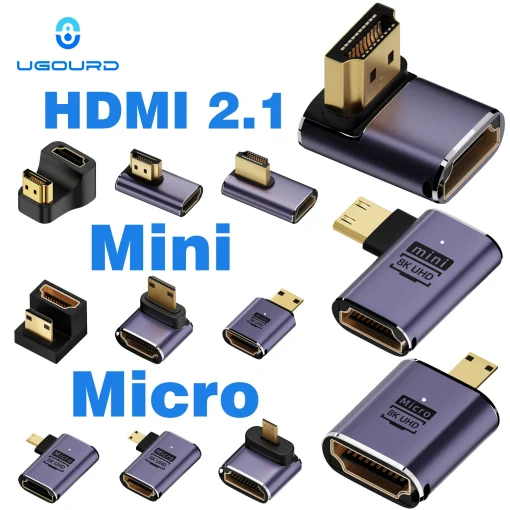 Adaptador de Cabo HDMI2.1 UGOURD mini micro HDMI