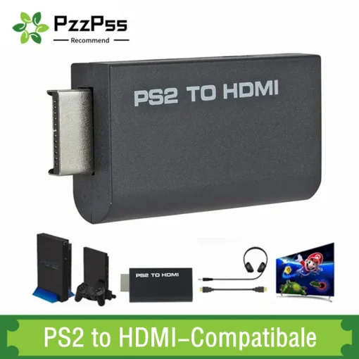 Adaptador de Vídeo e Áudio HDMI para PS2 da PzzPss