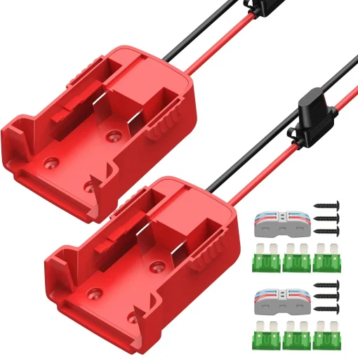 Adaptador de bateria DaierTek 2 peças para conversor de bateria Milwaukee M18