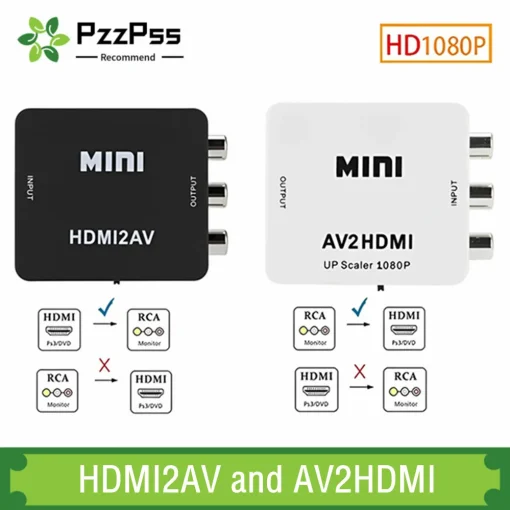 Adaptador de escalonador de AV para HDMI 1080P