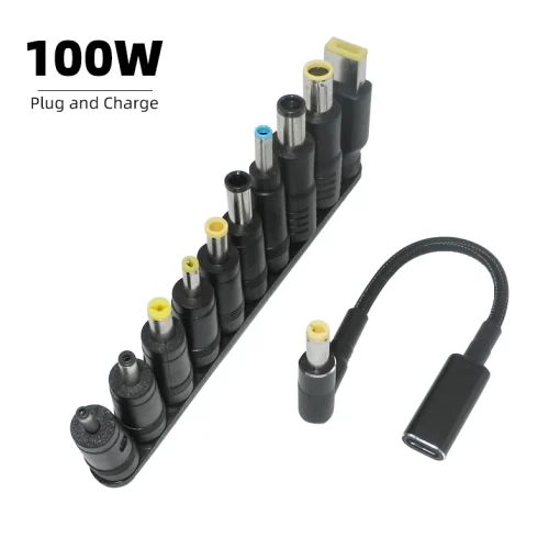 Adaptador tipo C de 100 W universal para notebook