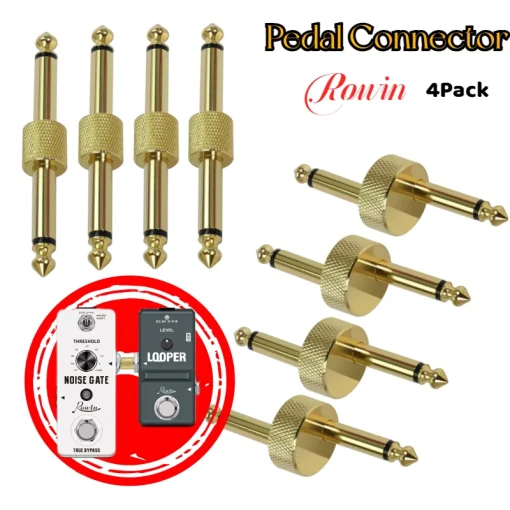 Adaptadores de Conectores para Pedal de Guitarra Rowin