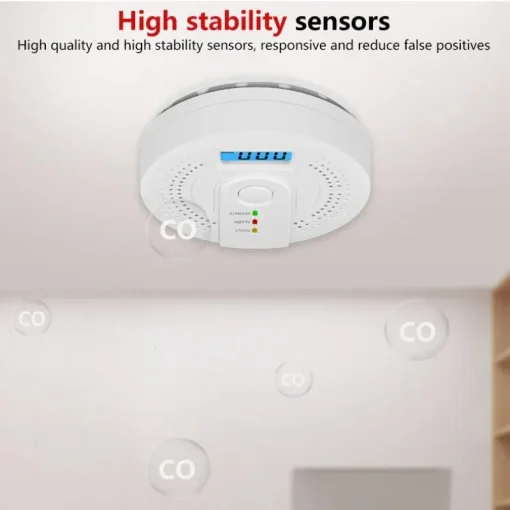 Alarme autônomo de CO e sensor de CO, detector de alarme de monóxido de carbono