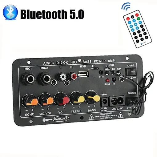 Amplificador digital Bluetooth 220V 12V