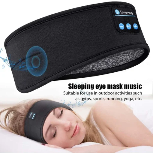 Auscultadores Bluetooth Elásticos Desportivos para Dormir